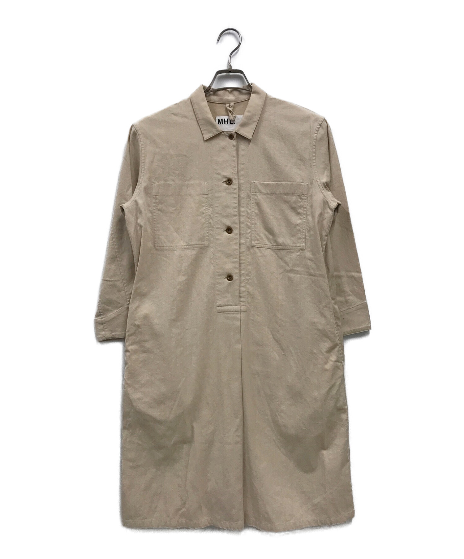中古・古着通販】MHL (エムエイチエル) Short Sleeve Dress/2/Wool/Blk 