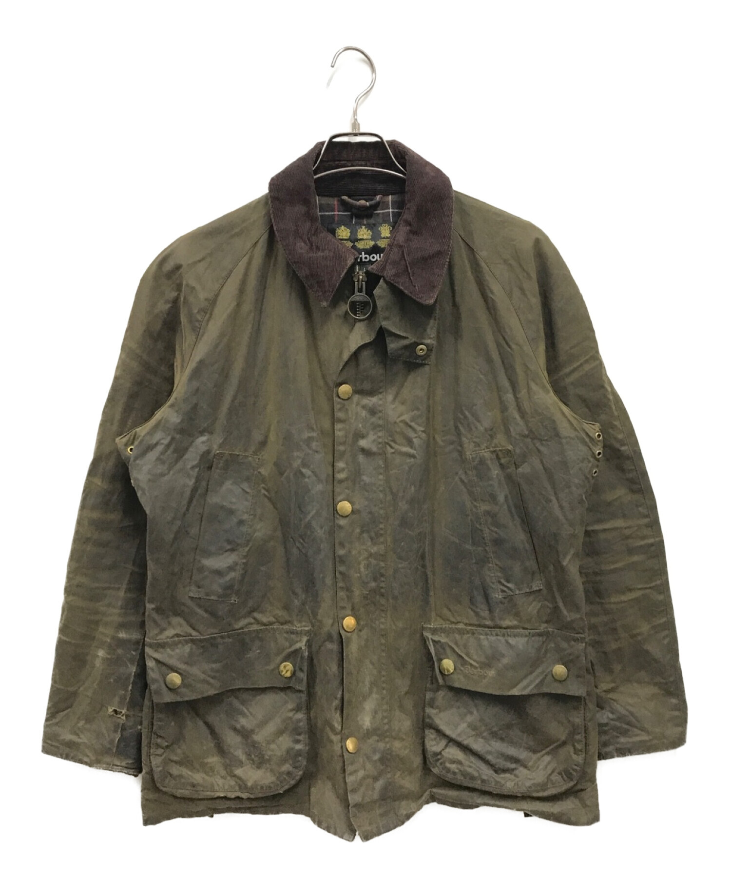 完売カラー】Barbour Olive メンズASHBY ワックスジャケット