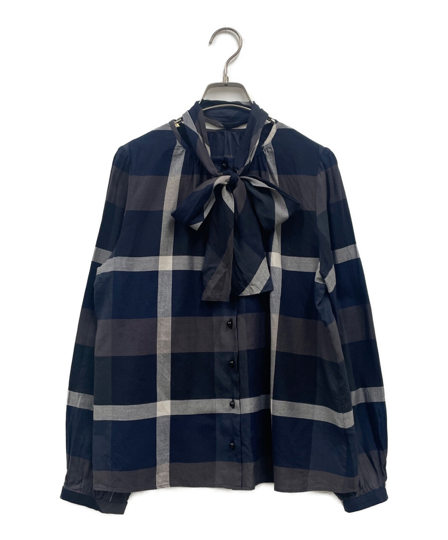 ブルーレーベルブルーチェックブラウス