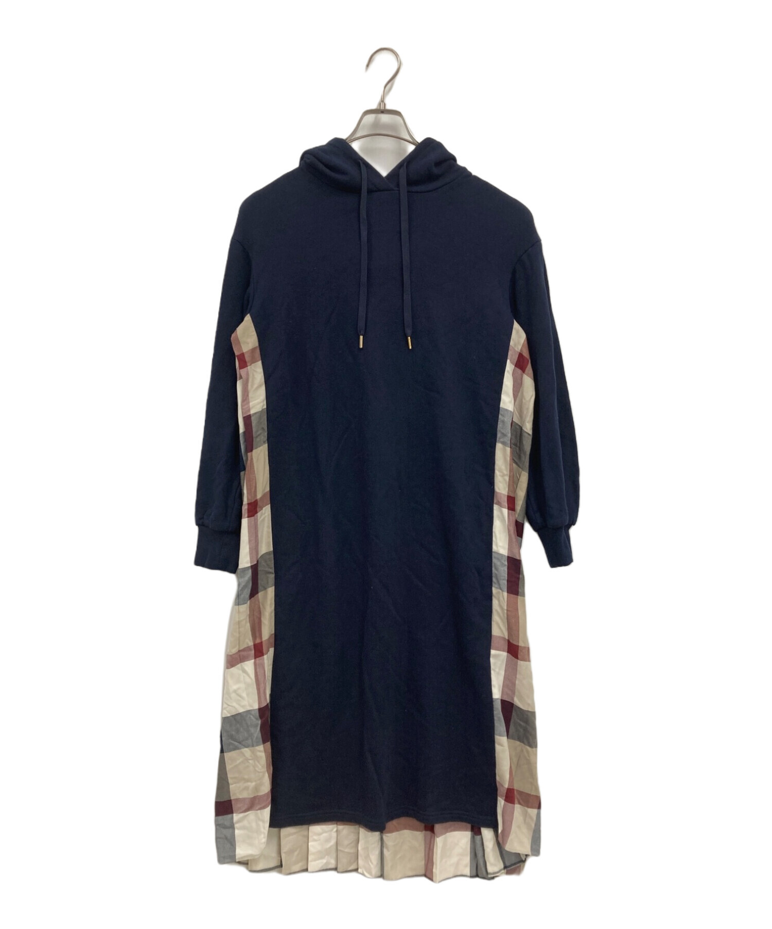 ☆ブルーレーベルクレストブリッジ バックプリーツパーカーワンピ 38