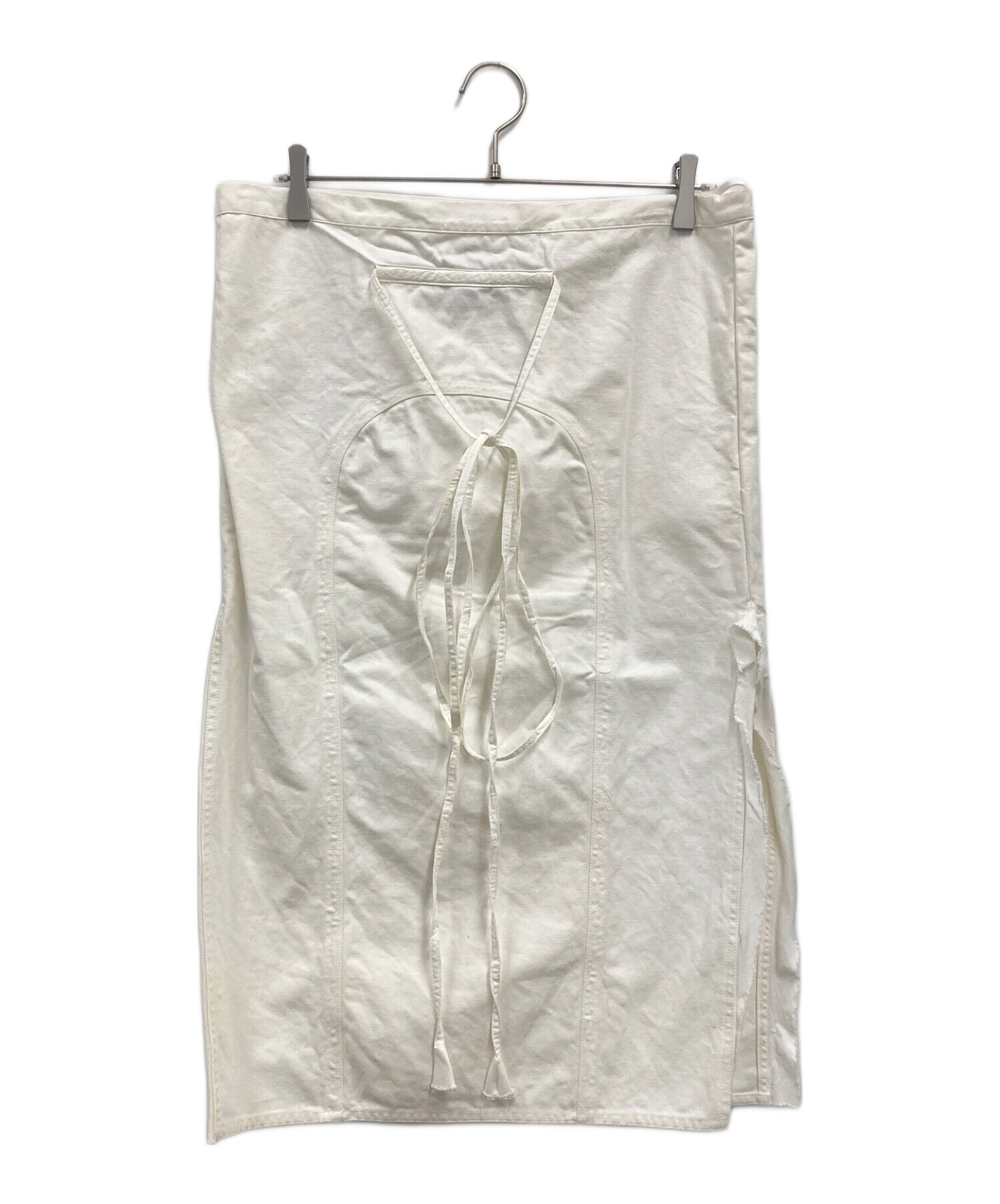 中古・古着通販】GUCCI (グッチ) スリットスカート ホワイト サイズ:38  