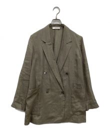 中古・古着通販】EBURE (エブール) ダブルブレストリネンジャケット  