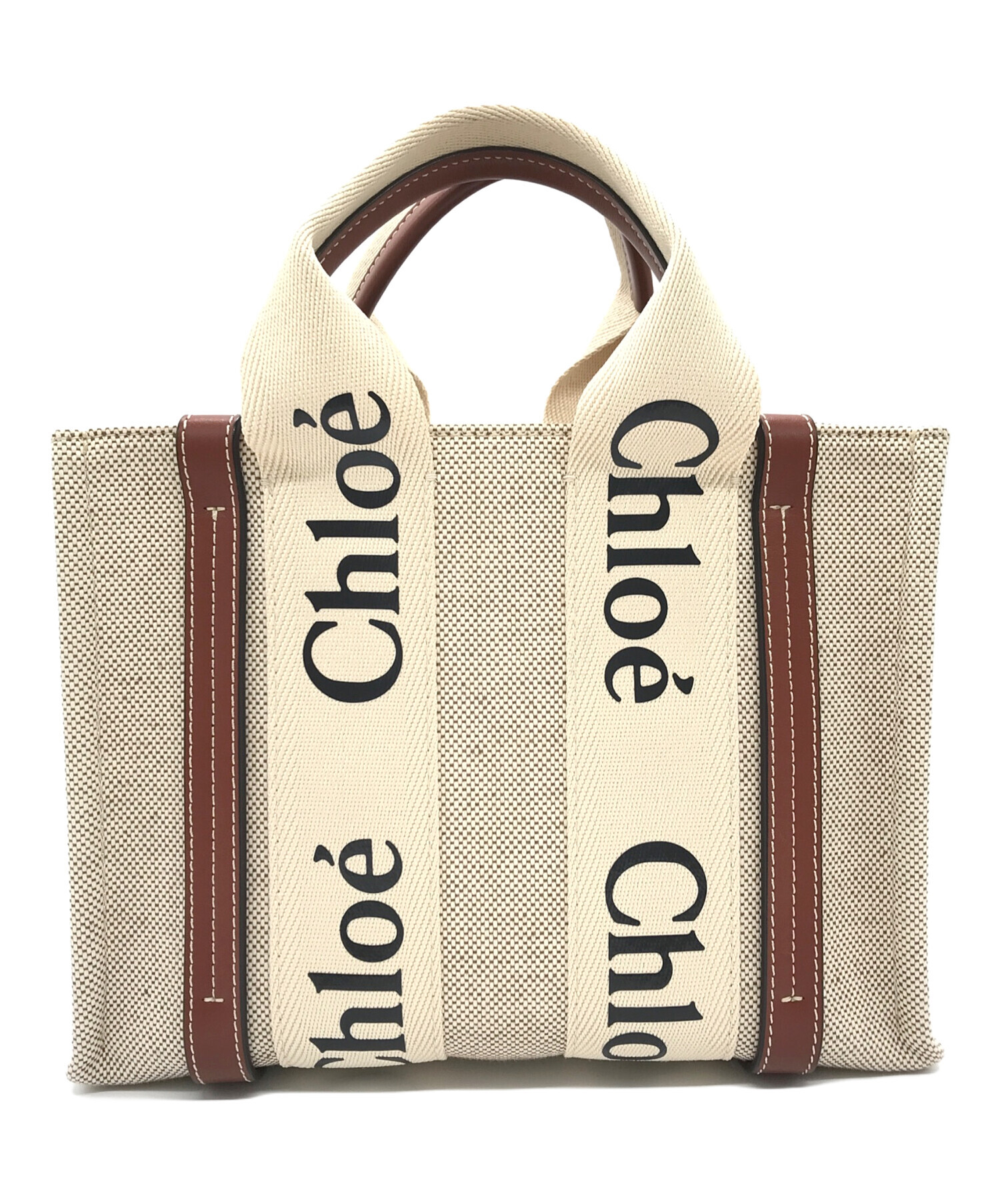 中古・古着通販】Chloe (クロエ) スモールキャンバスハンドバッグ 