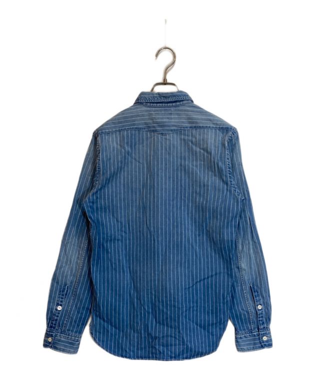 中古・古着通販】RRL (ダブルアールエル) ストライプデニムシャツ 