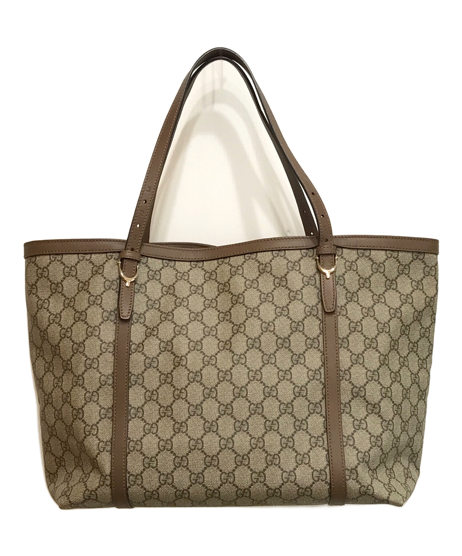中古 美品 GUCCI グッチ GGスプリーム トートバッグ ハンドバッグ 