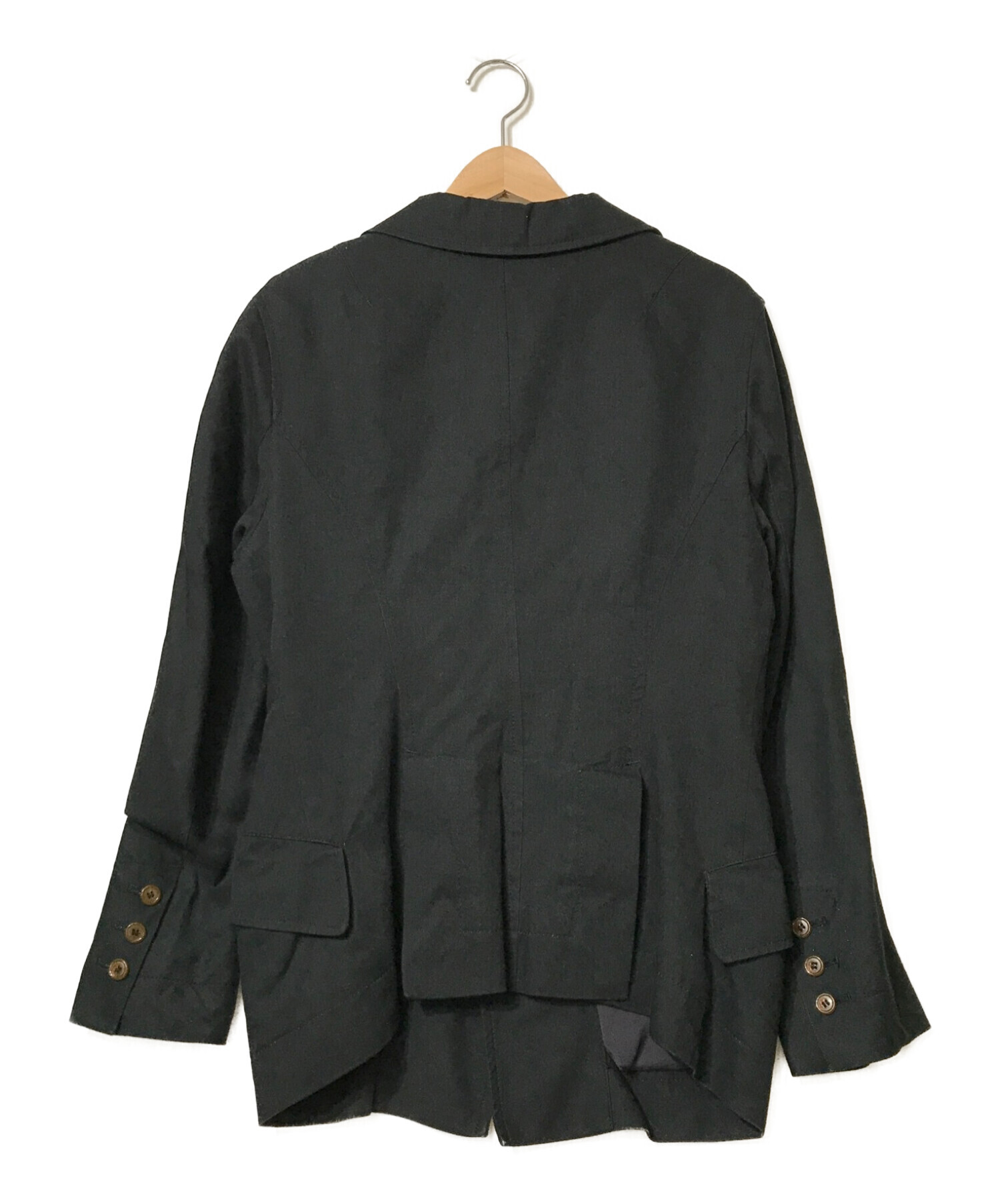Vivienne Westwood man (ヴィヴィアン ウェストウッド マン) 変形テーラードジャケット ブラック サイズ:44
