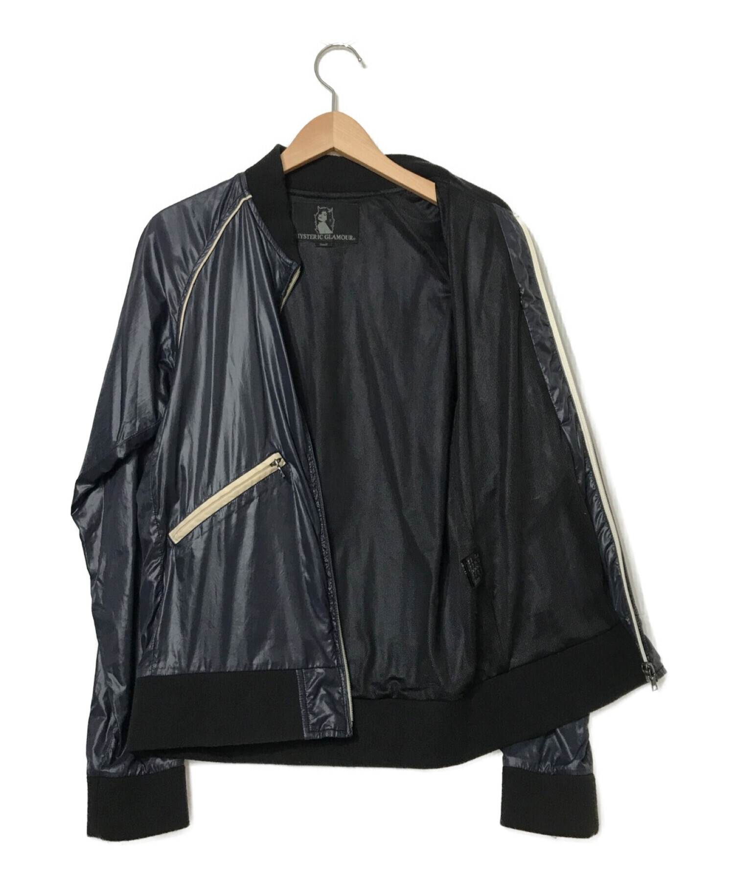 HYSTERIC GLAMOUR ネイビー ナイロンブルゾン