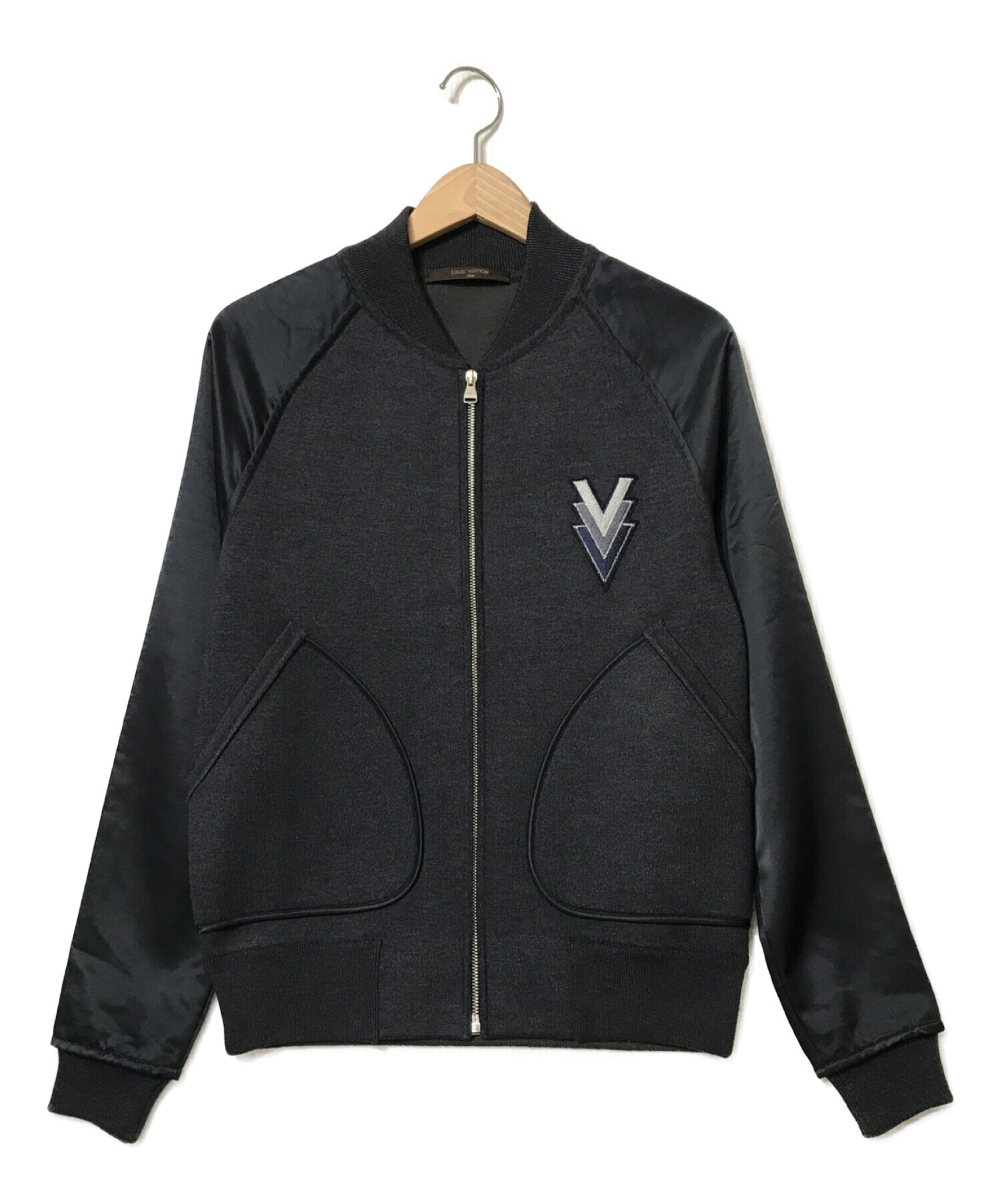 LOUIS VUITTON ルイヴィトン 見える MA-1 ブルゾン ジャケット グレー