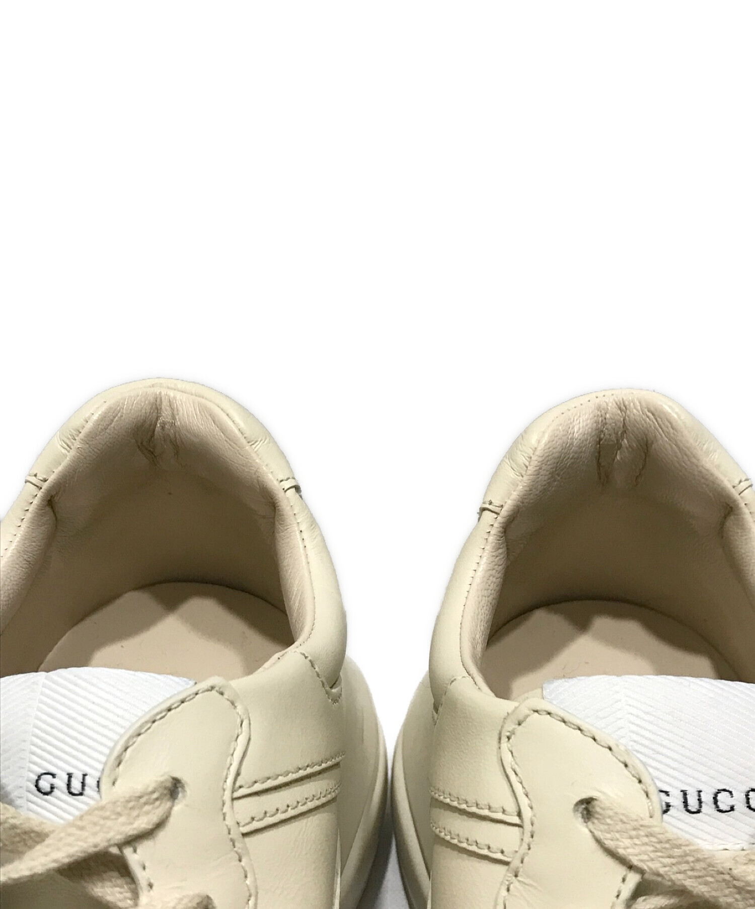 中古・古着通販】GUCCI (グッチ) GGアップルプリントレザースニーカー 