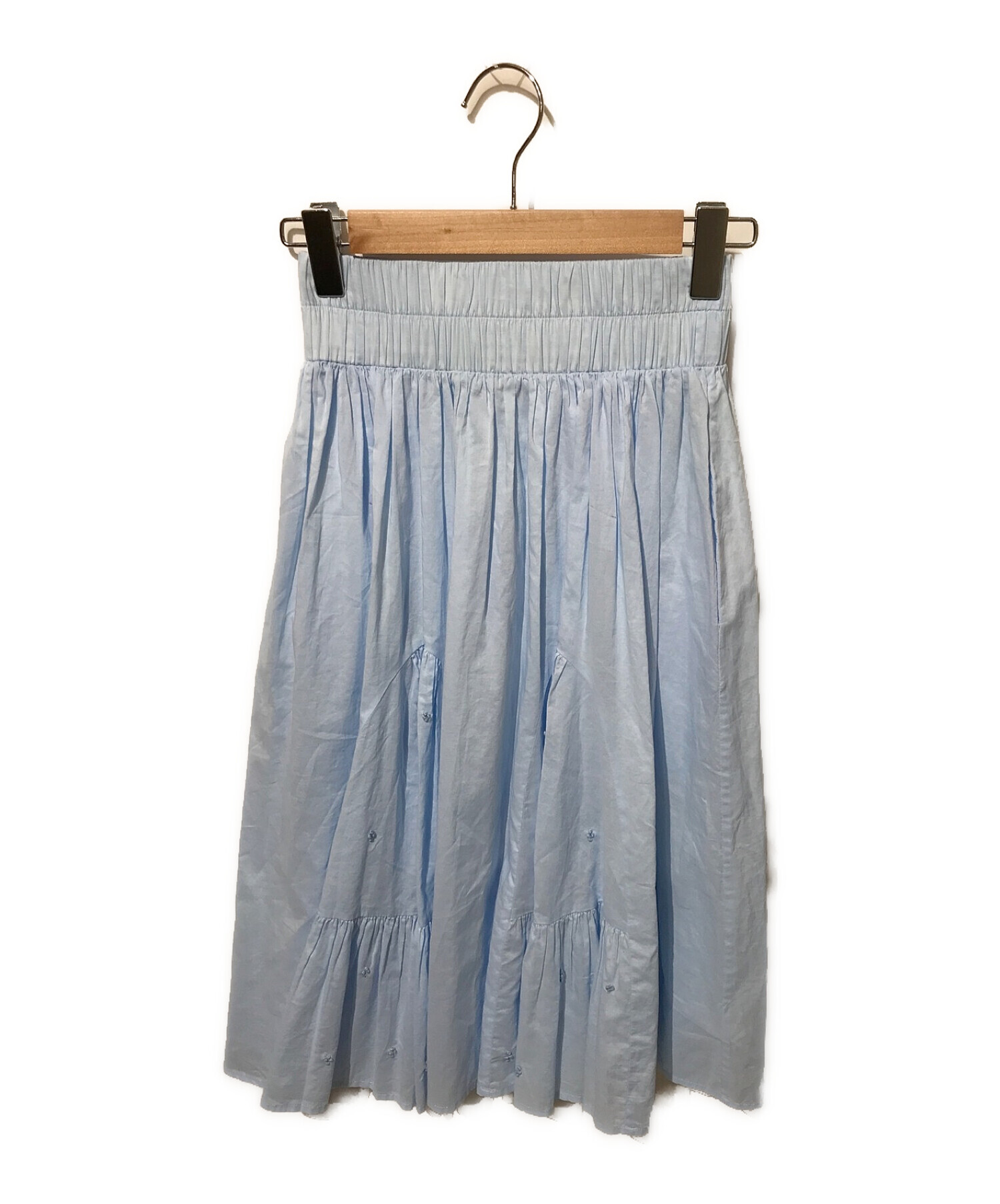 merlette (マーレット) ティアードスカート ブルー サイズ:XS
