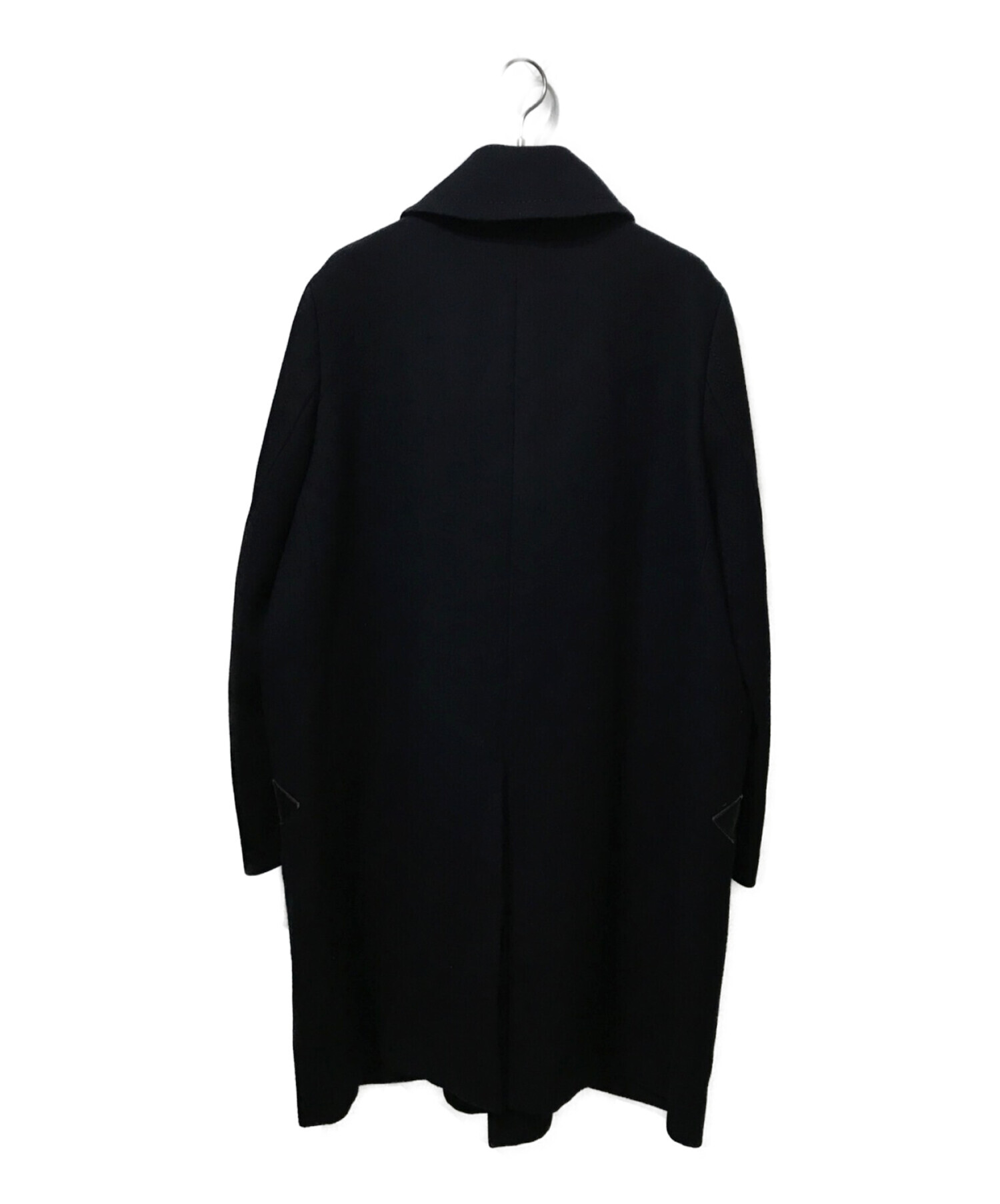 中古・古着通販】sacai (サカイ) ロングPコート ネイビー サイズ:3 