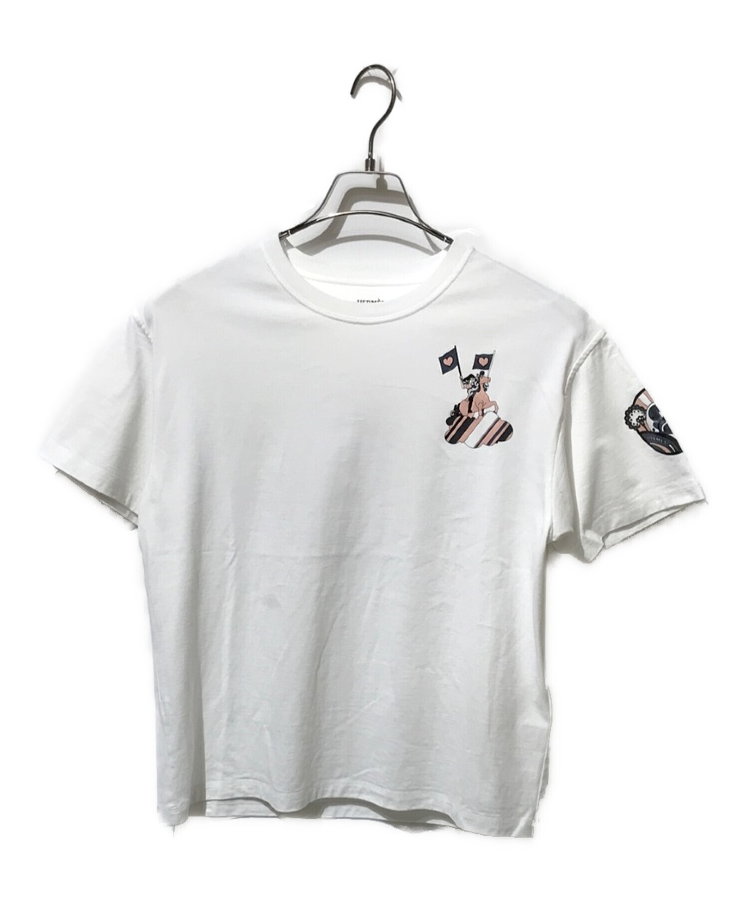 中古・古着通販】HERMES (エルメス) Tシャツ ホワイト サイズ:SIZE36 