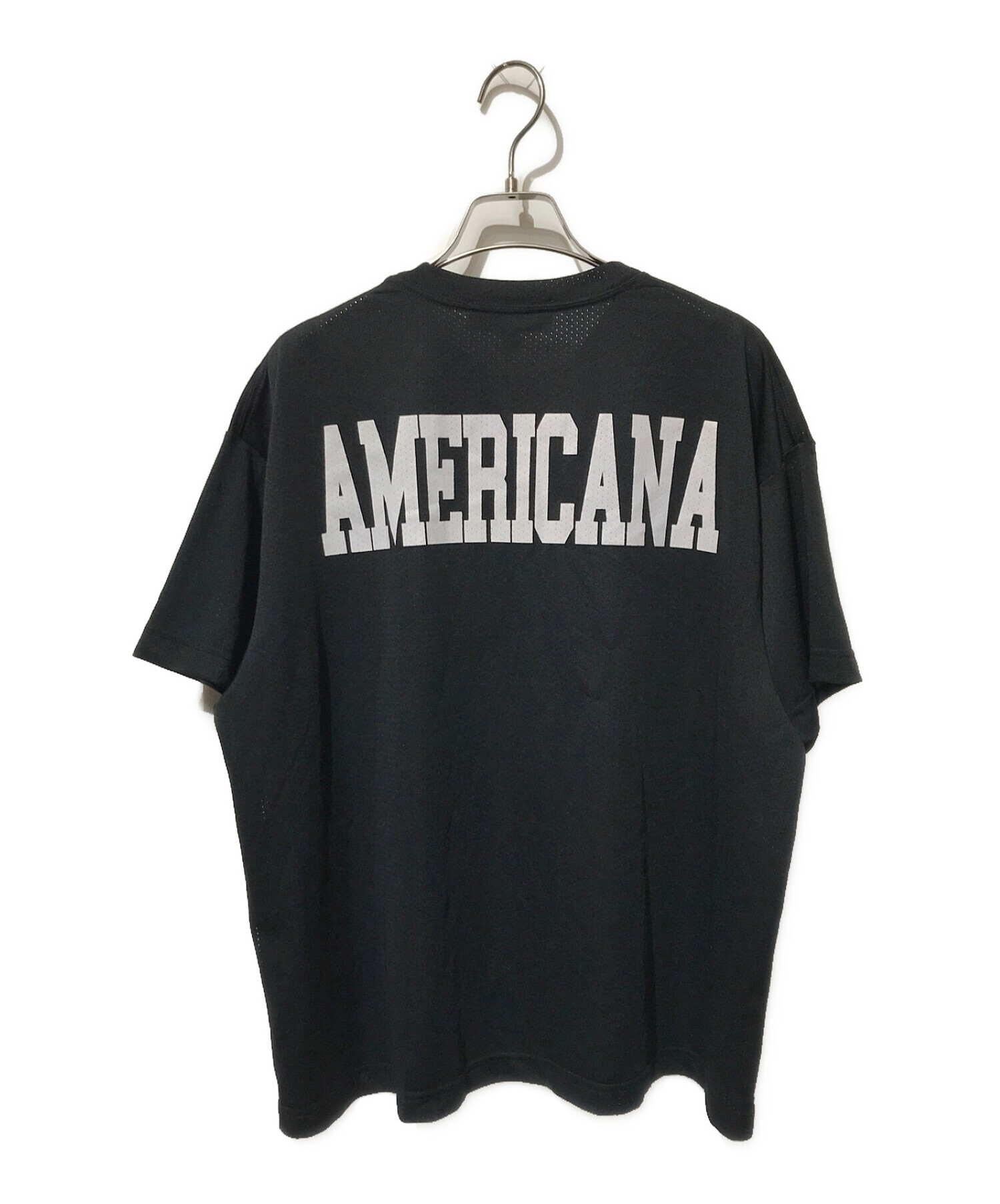 Americana (アメリカーナ) ナンバリングメッシュカットソー ブラック サイズ:表記無し