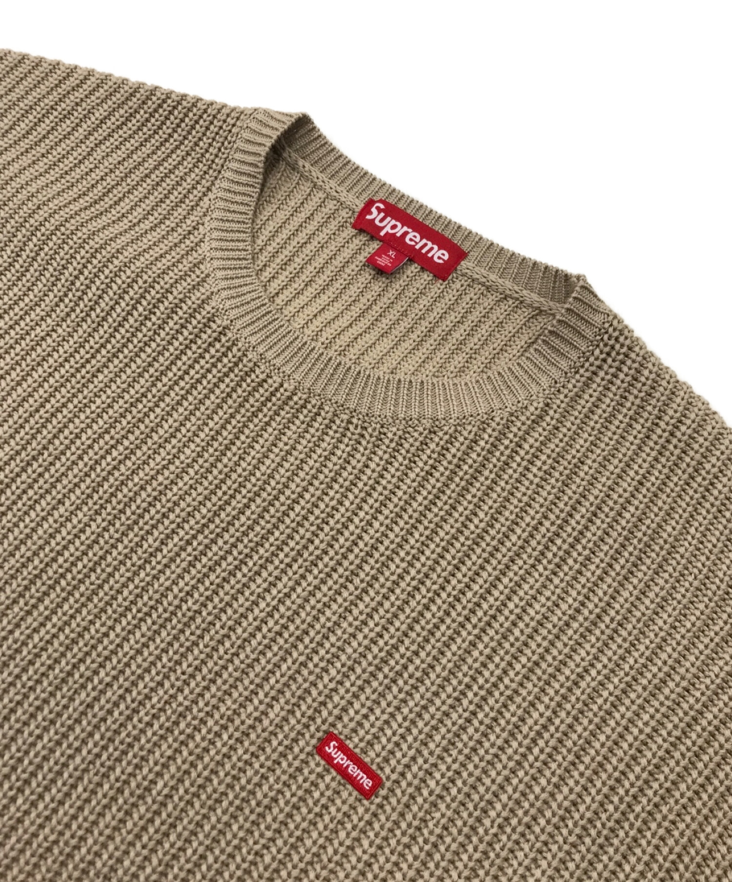 supreme Small Box Polo Sweater XLトップス - ニット/セーター