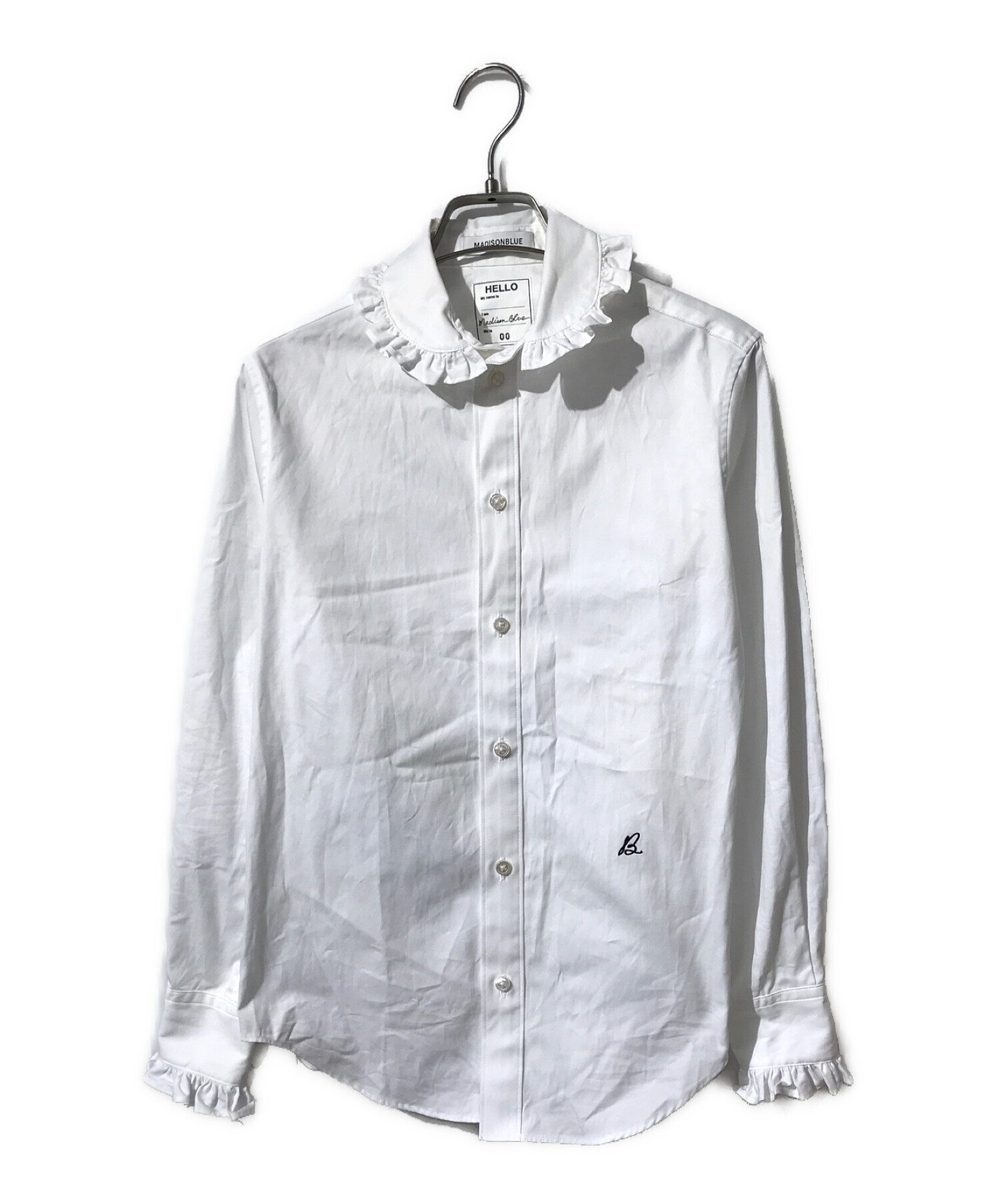 トップス MADISONBLUE ROUND COLLAR FRILL SH L.OX ROUND COLLAR FRILL SH L.OX | 2023FW | MADISONBLUE