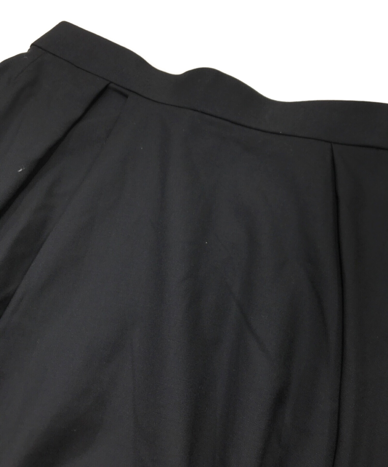 中古・古着通販】cornier (コルニエ) WORSTED WOOL SKIRTS ブラック 