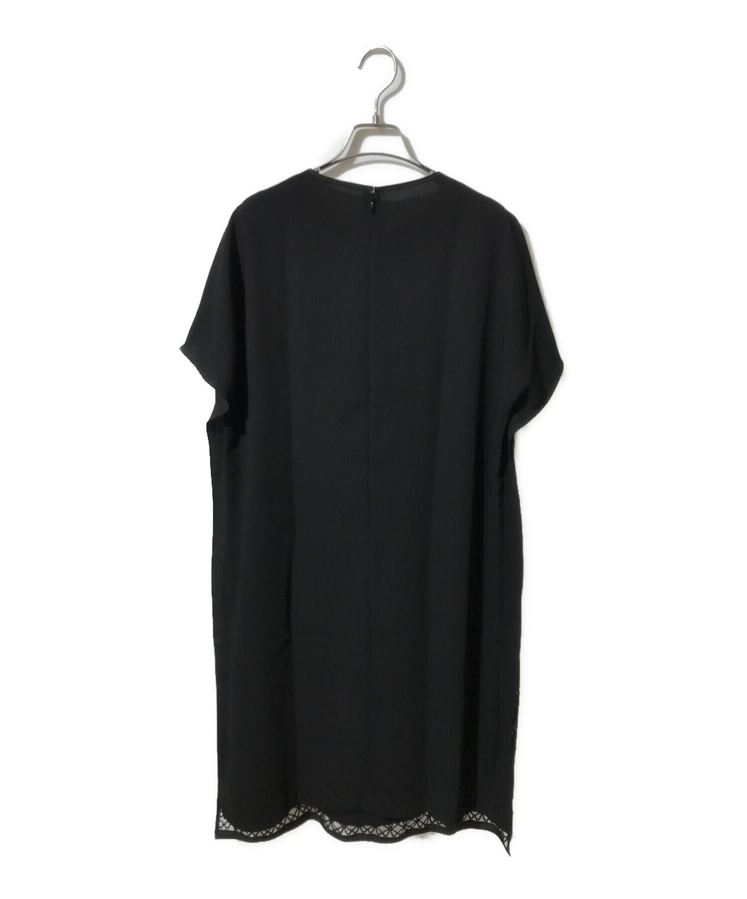 中古・古着通販】ADORE (アドーア) レースブラウスワンピース ブラック 