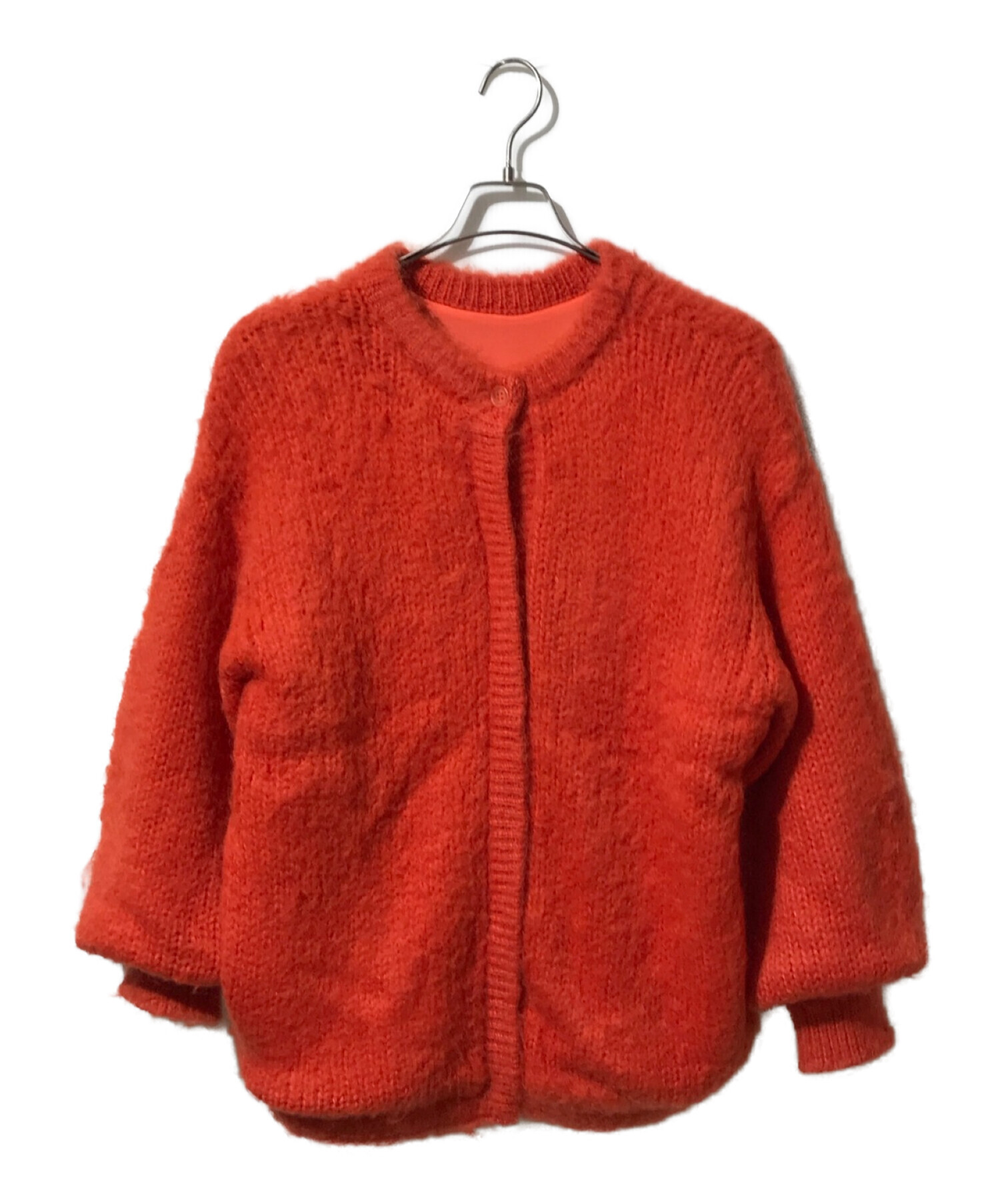中古・古着通販】Ameri (アメリ) 2WAY MOHAIR SHAGGY KNIT オレンジ  