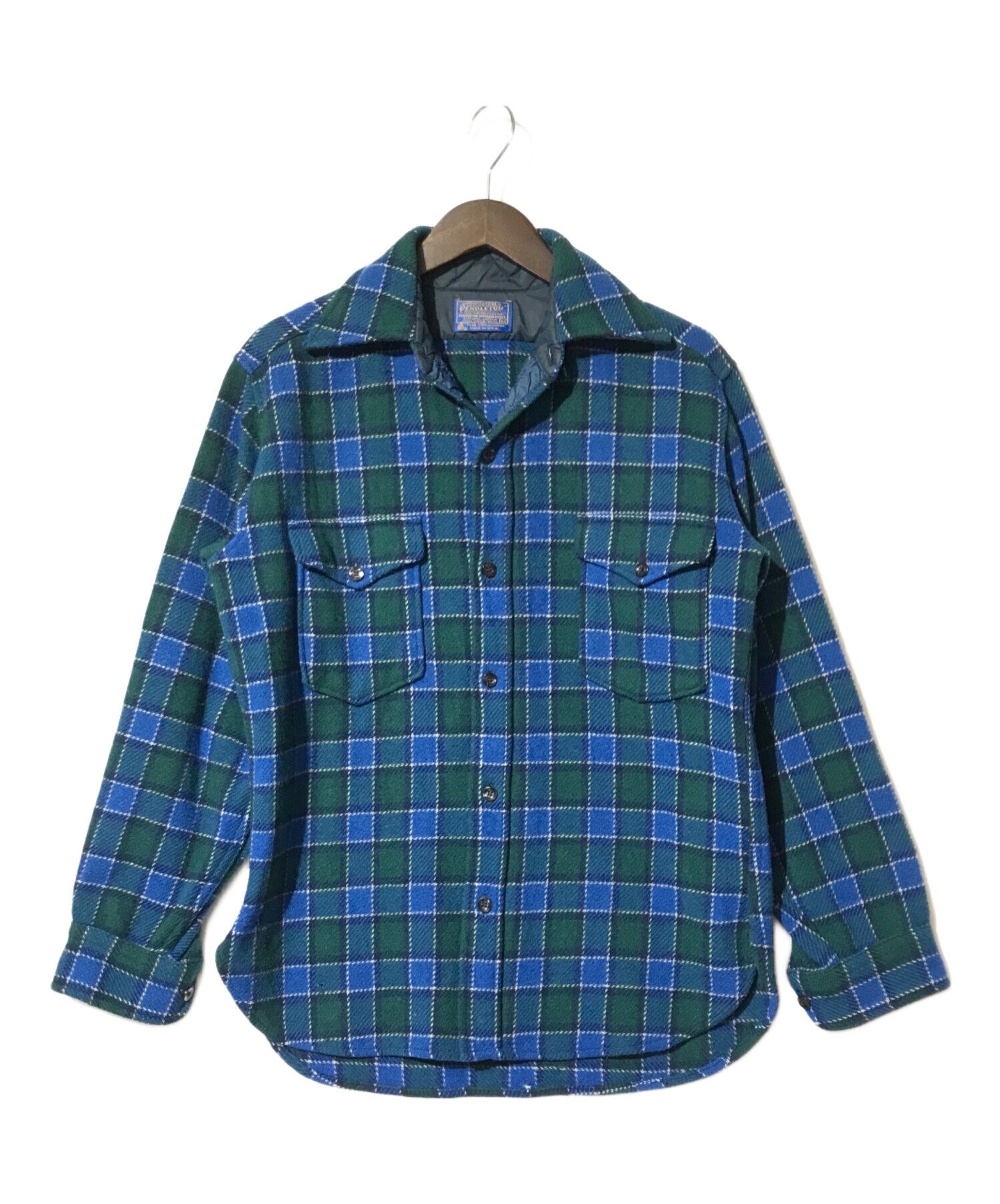 中古・古着通販】PENDLETON (ペンドルトン) チェックネルシャツ ブルー  