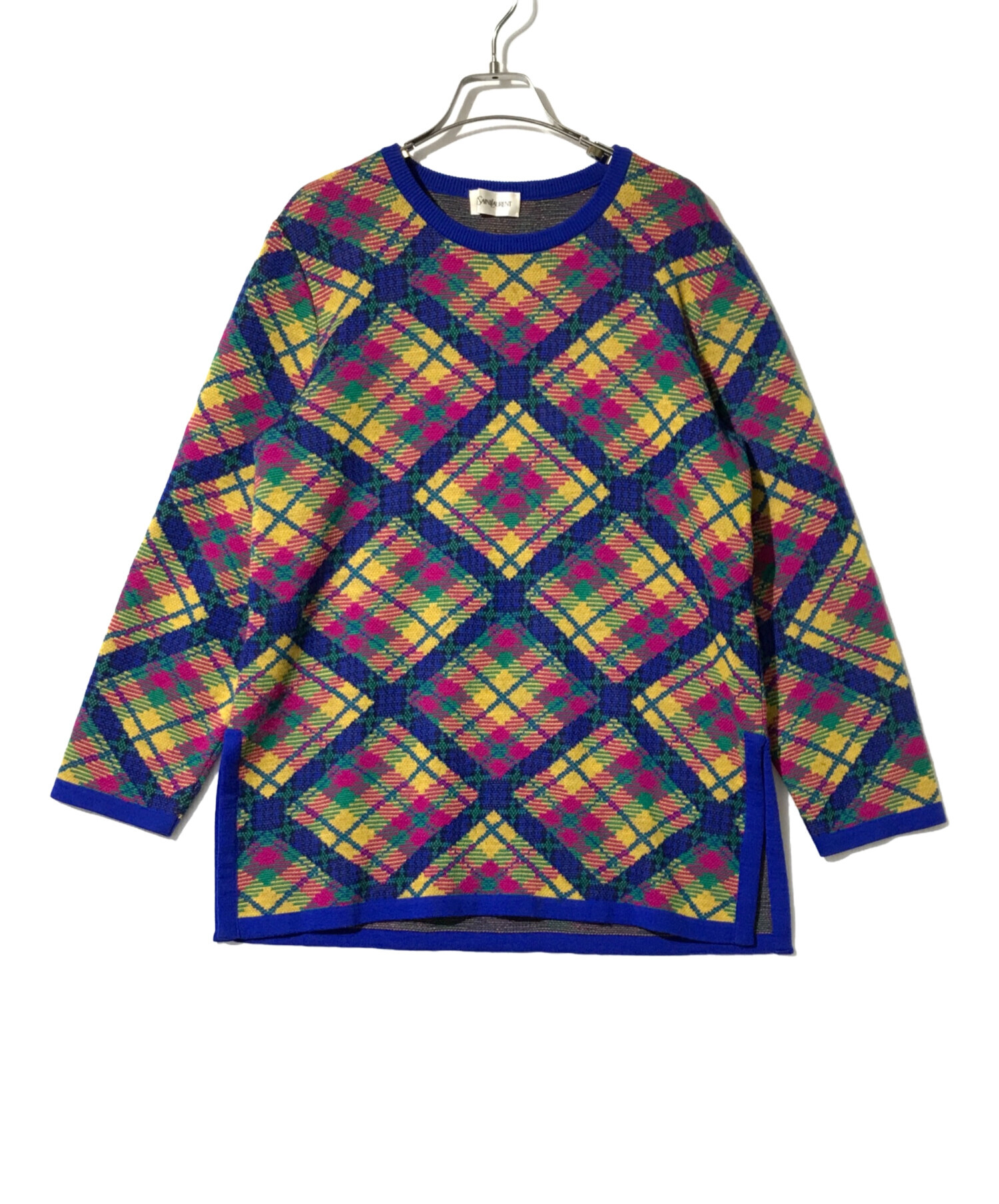 極美品✨希少 イヴサンローラン バイカラー ニット ロゴ ヴィンテージ 1990s-ysl-m-149090.jpg?v=