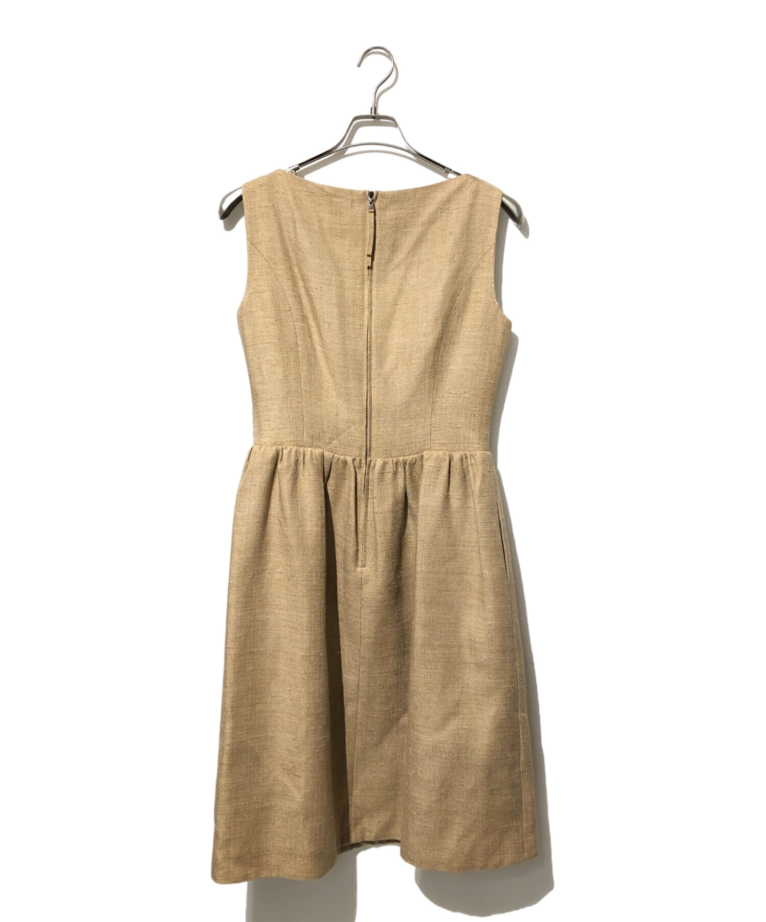 【新品タグ付き】40 　フォクシー　シルク100%　ココア色　ツィードワンピース 楽天市場】【フォクシー】Foxey ミラベル シルク混 スタンドカラー