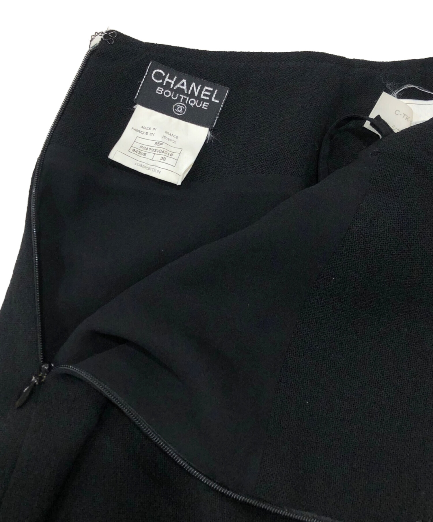 中古・古着通販】CHANEL (シャネル) ヴィンテージジップアップタイト  