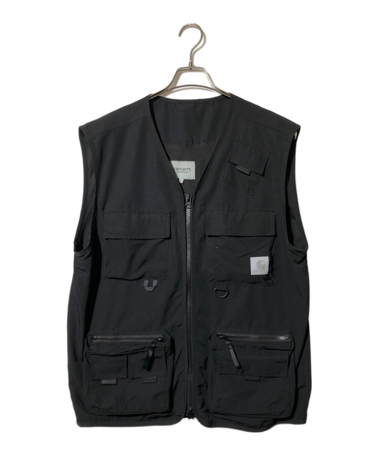 中古・古着通販】CarHartt (カーハート) ナイロンベスト ブラック 