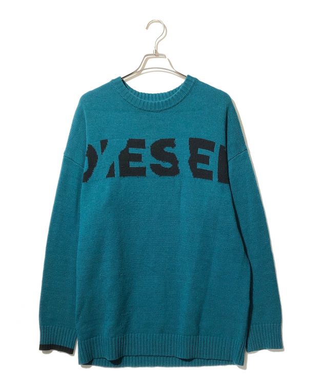 中古・古着通販】DIESEL (ディーゼル) ロゴニット グリーン サイズ 