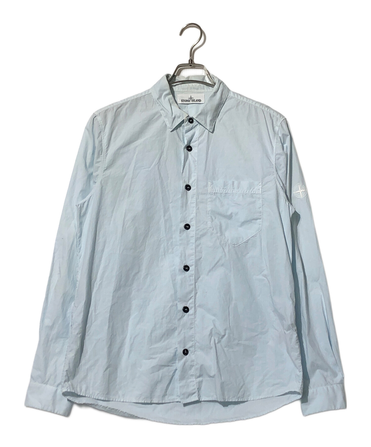 中古・古着通販】STONE ISLAND (ストーンアイランド) シャツ ブルー 