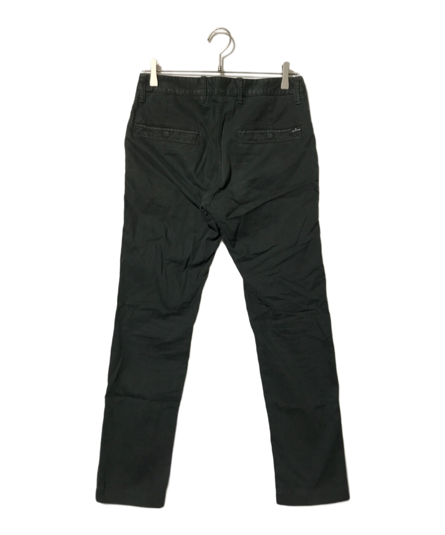 STONE ISLAND ブラックカーゴパンツW28