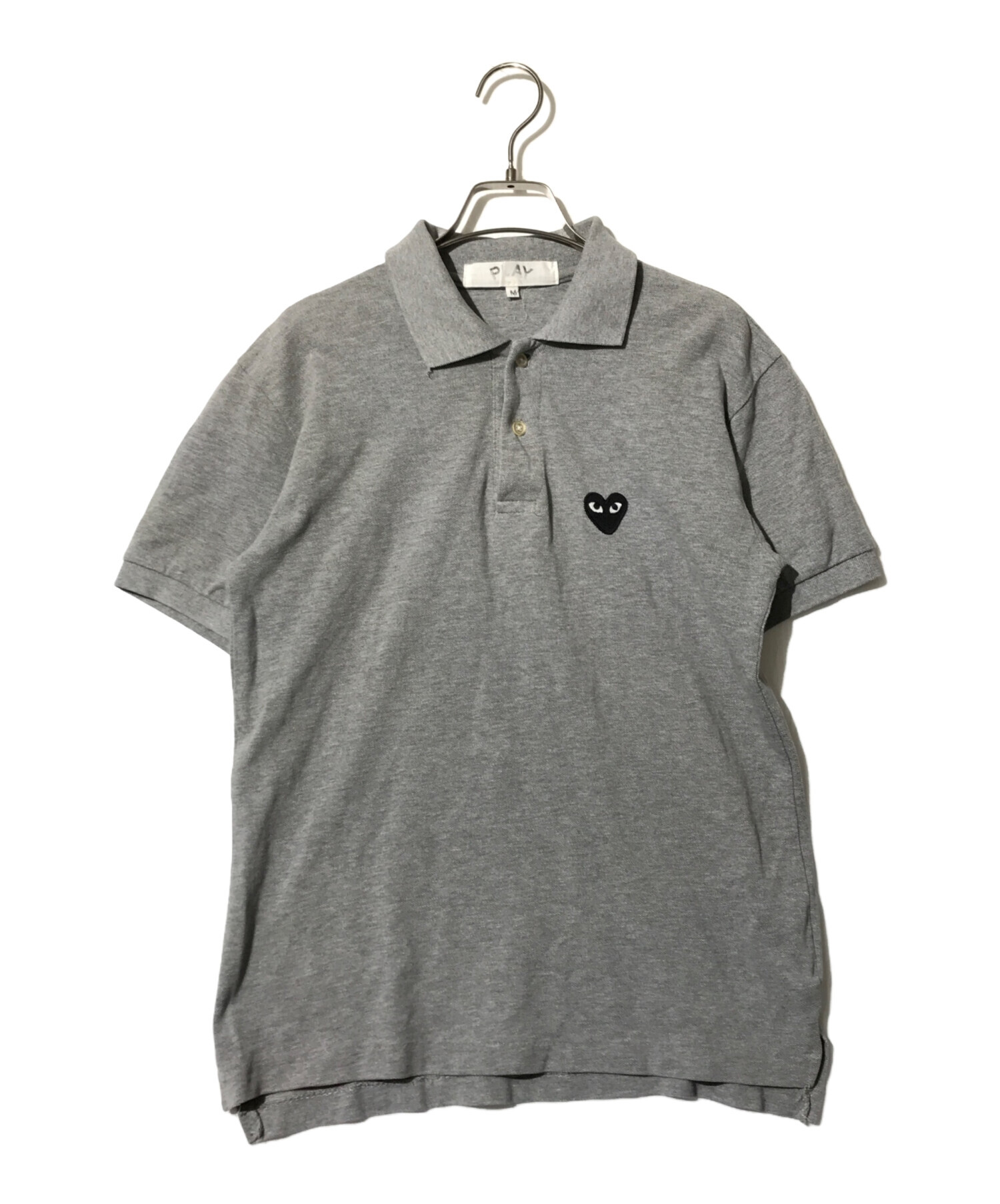 プレイコムデギャルソン グレー ポロシャツ グレー（灰色）系 COMME