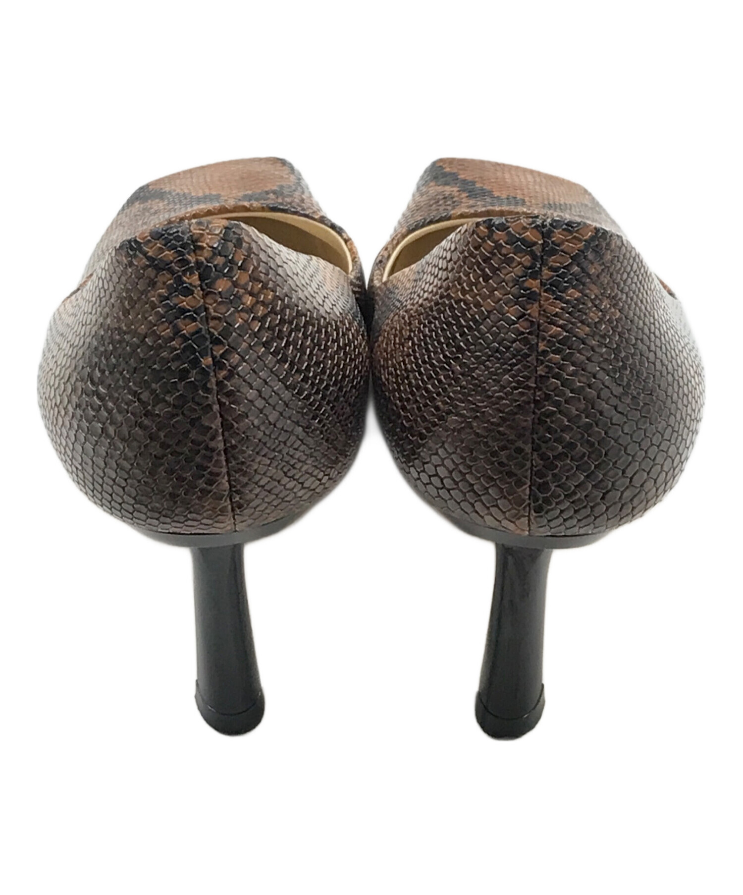 中古・古着通販】JIMMY CHOO (ジミーチュウ) パイソン柄スクエアトゥ 