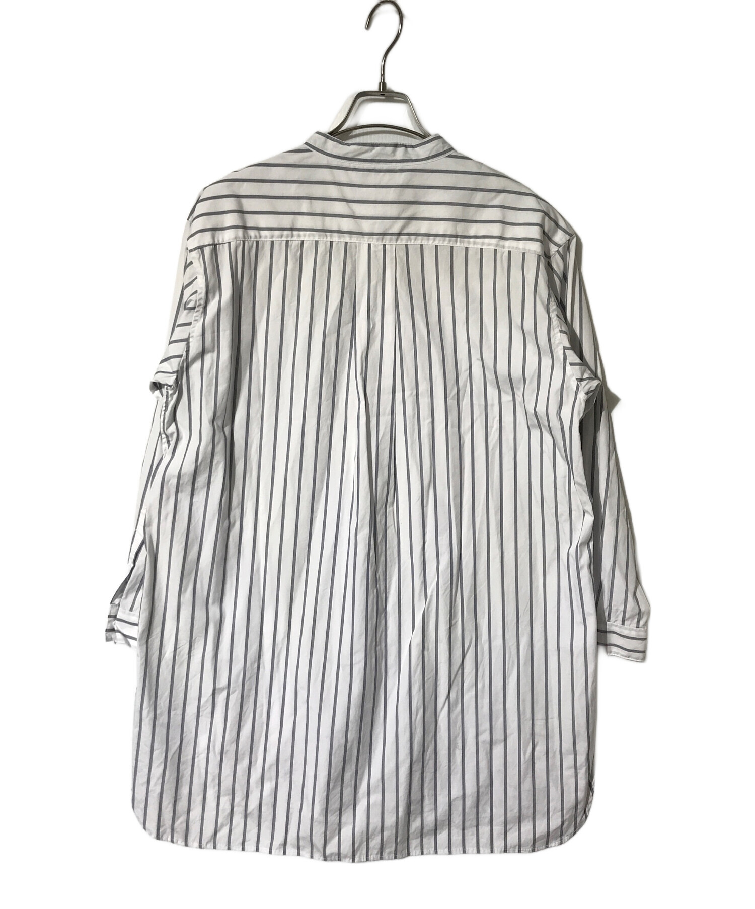 中古・古着通販】Toujours (トゥジュー) ストライプシャツワンピース 
