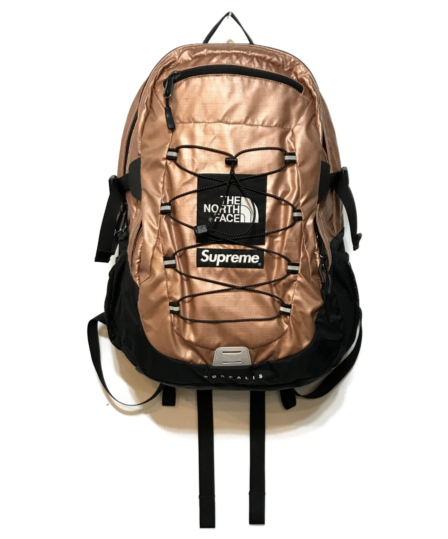 新品supreme x northface backpack rose pink