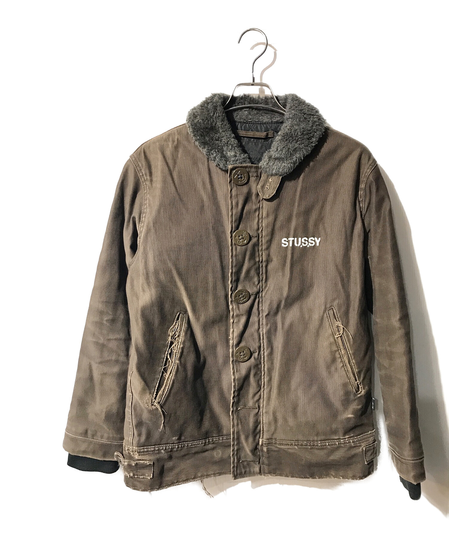 中古・古着通販】stussy (ステューシー) ジャケット ブラウン サイズ:M