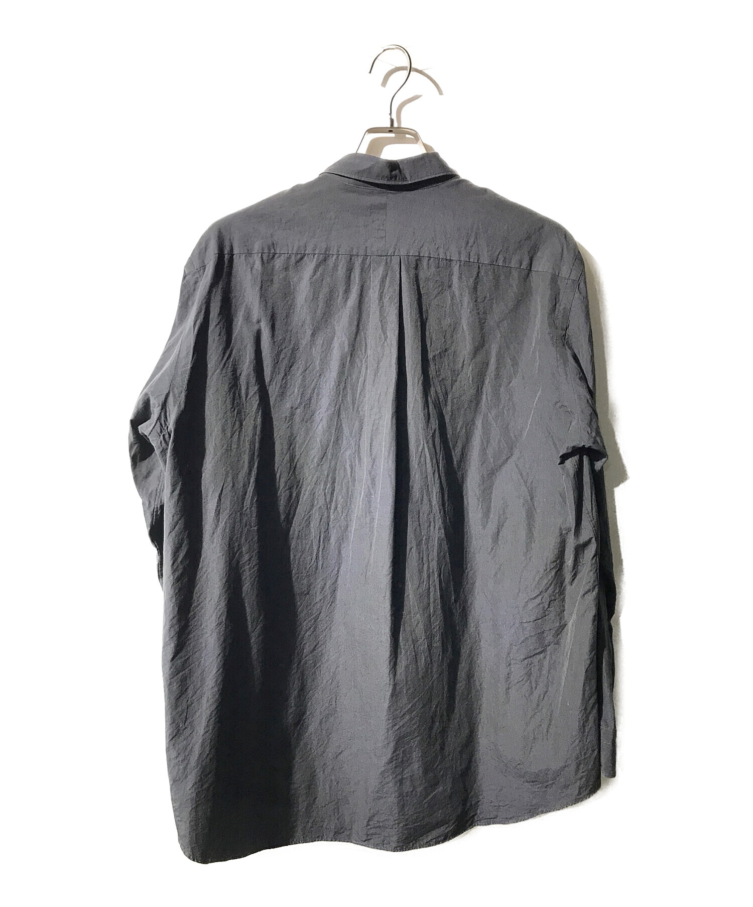 中古・古着通販】COMOLI (コモリ) コモリシャツ ネイビー サイズ:3 