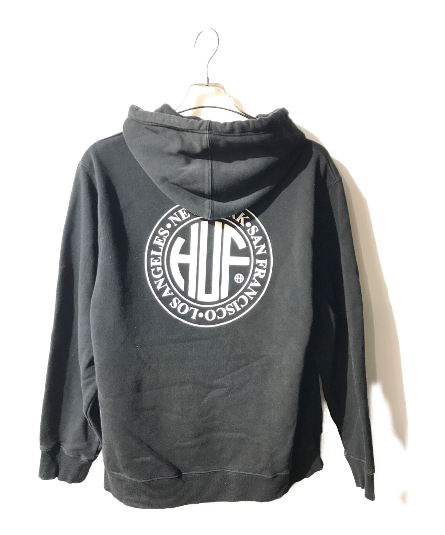 中古・古着通販】HUF (ハフ) regional puff hoodie ブラック サイズ:L