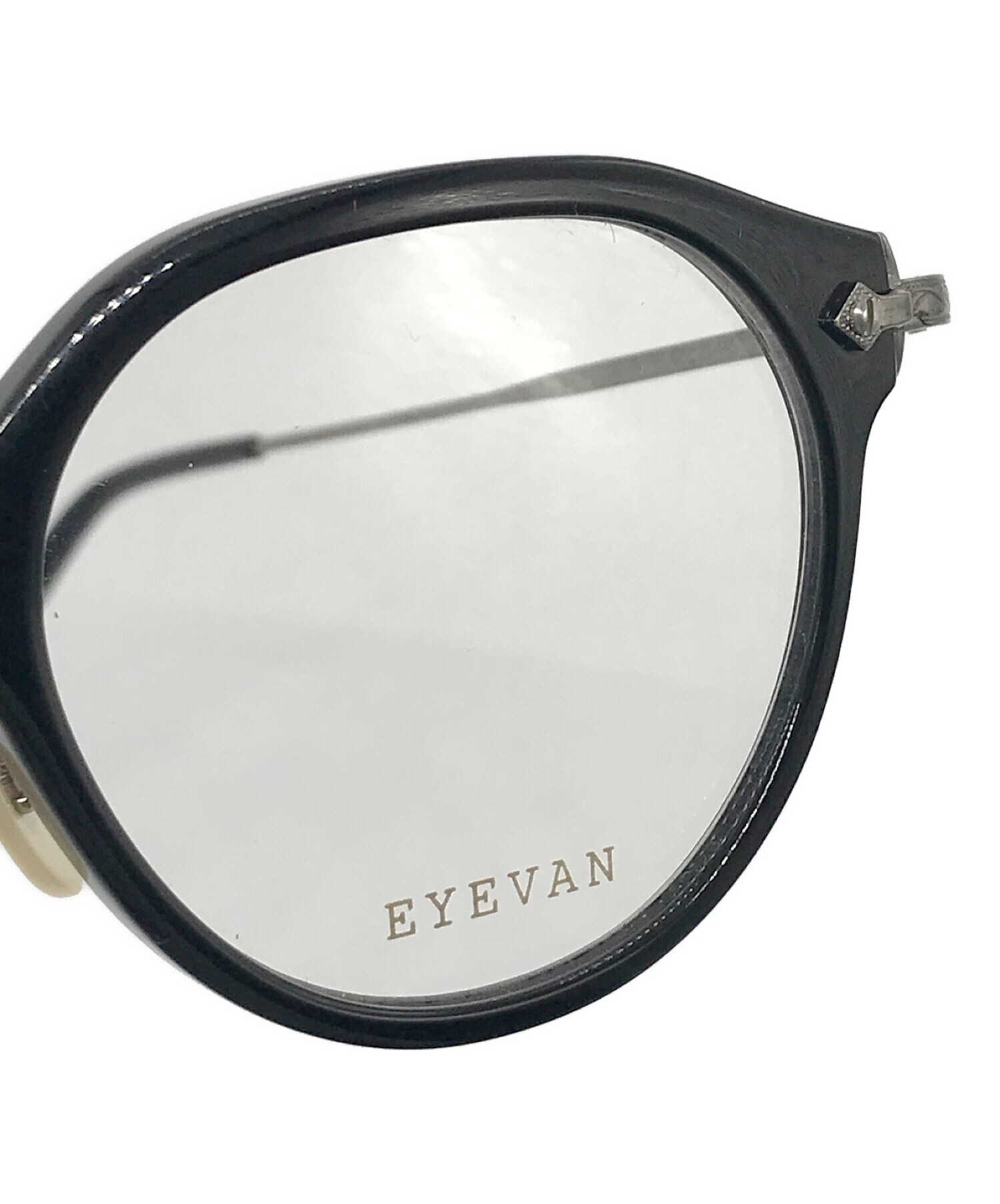 中古・古着通販】EYEVAN (アイヴァン) 伊達眼鏡 ブラック サイズ:47