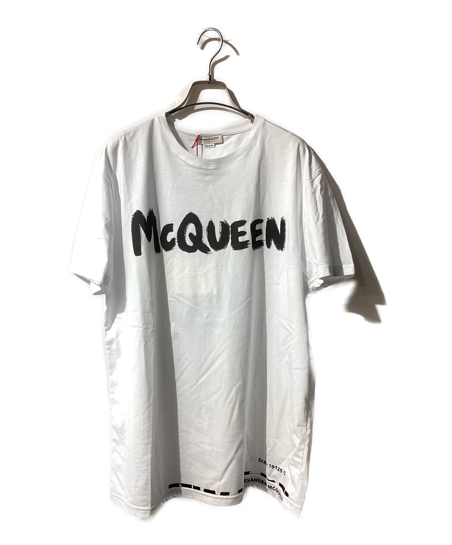 ALEXANDER McQUEEN (アレキサンダーマックイーン) ロゴプリントTシャツ ホワイト サイズ:XL