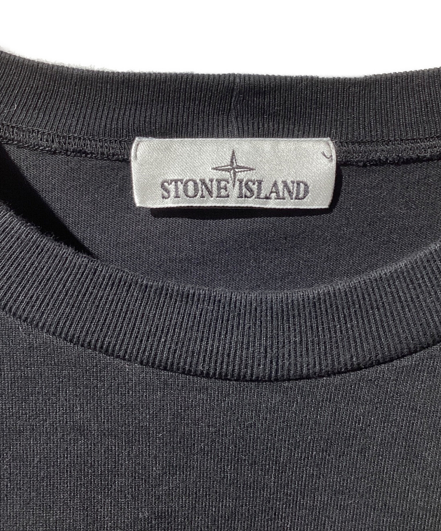 STONE ISLAND (ストーンアイランド) SWEAT-SHIRT/ガーメントダイ スウェット ロンT ブラック サイズ:XL