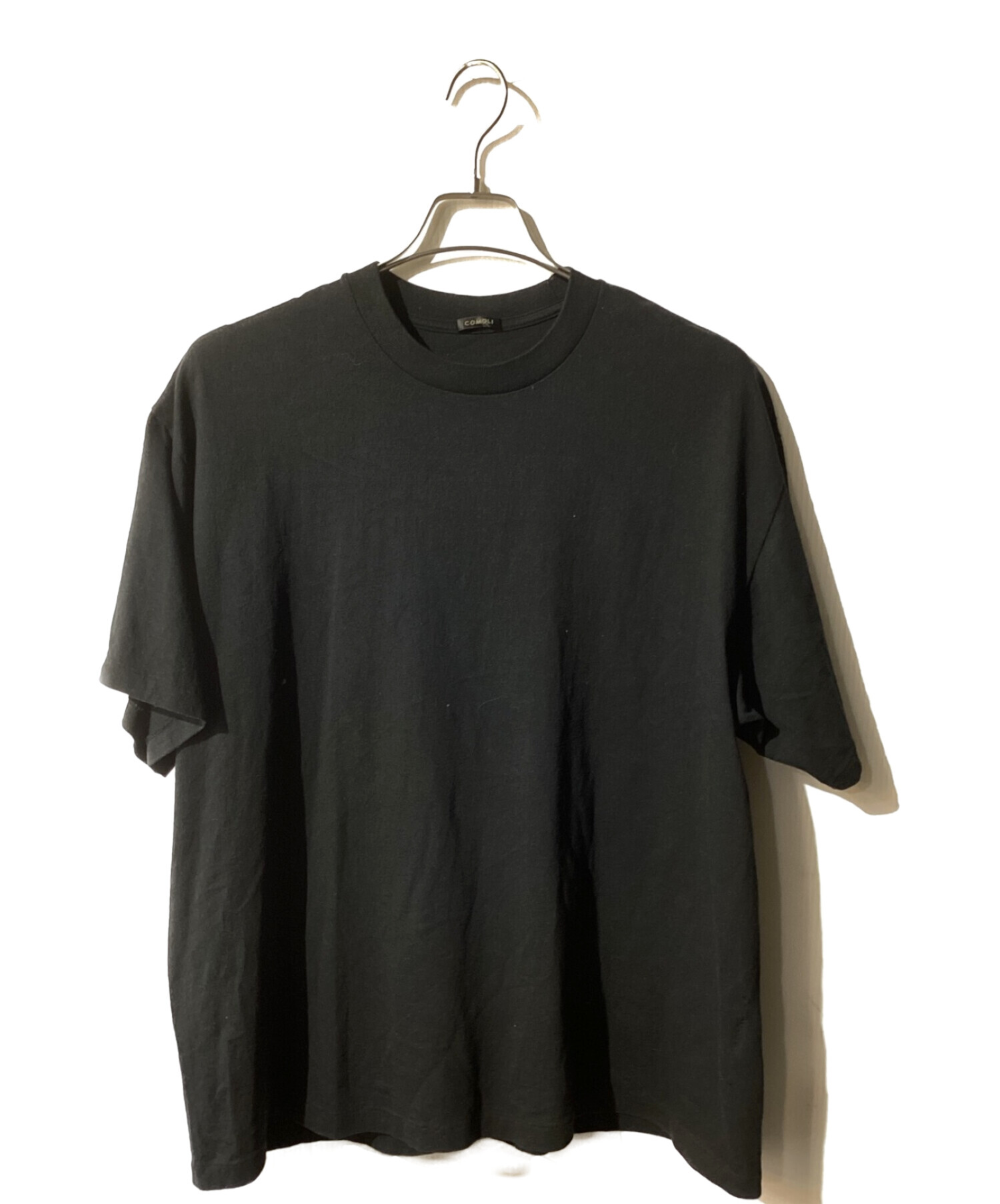COMOLI (コモリ) 空紡天竺 半袖Tシャツ ブラック サイズ:3