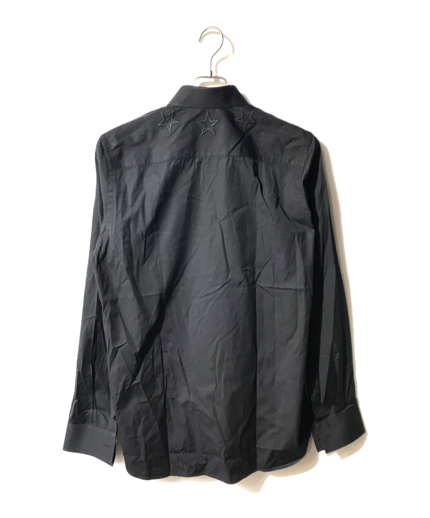 GIVENCHY (ジバンシィ) スター刺繍シャツ ブラック サイズ:40