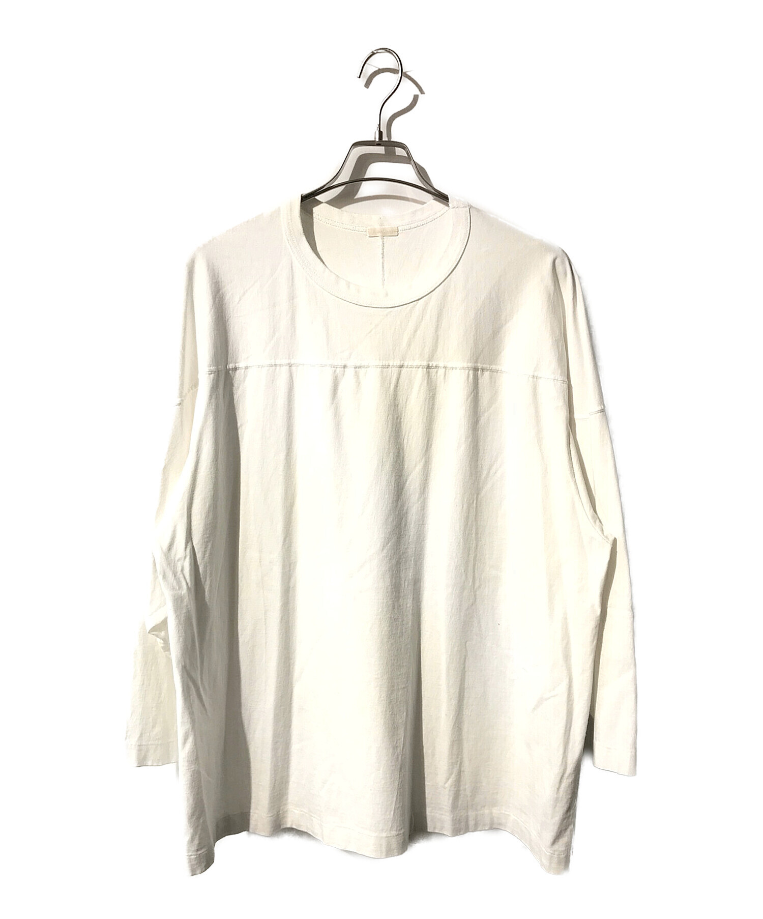 COMOLI (コモリ) フットボールTシャツ ホワイト サイズ:3