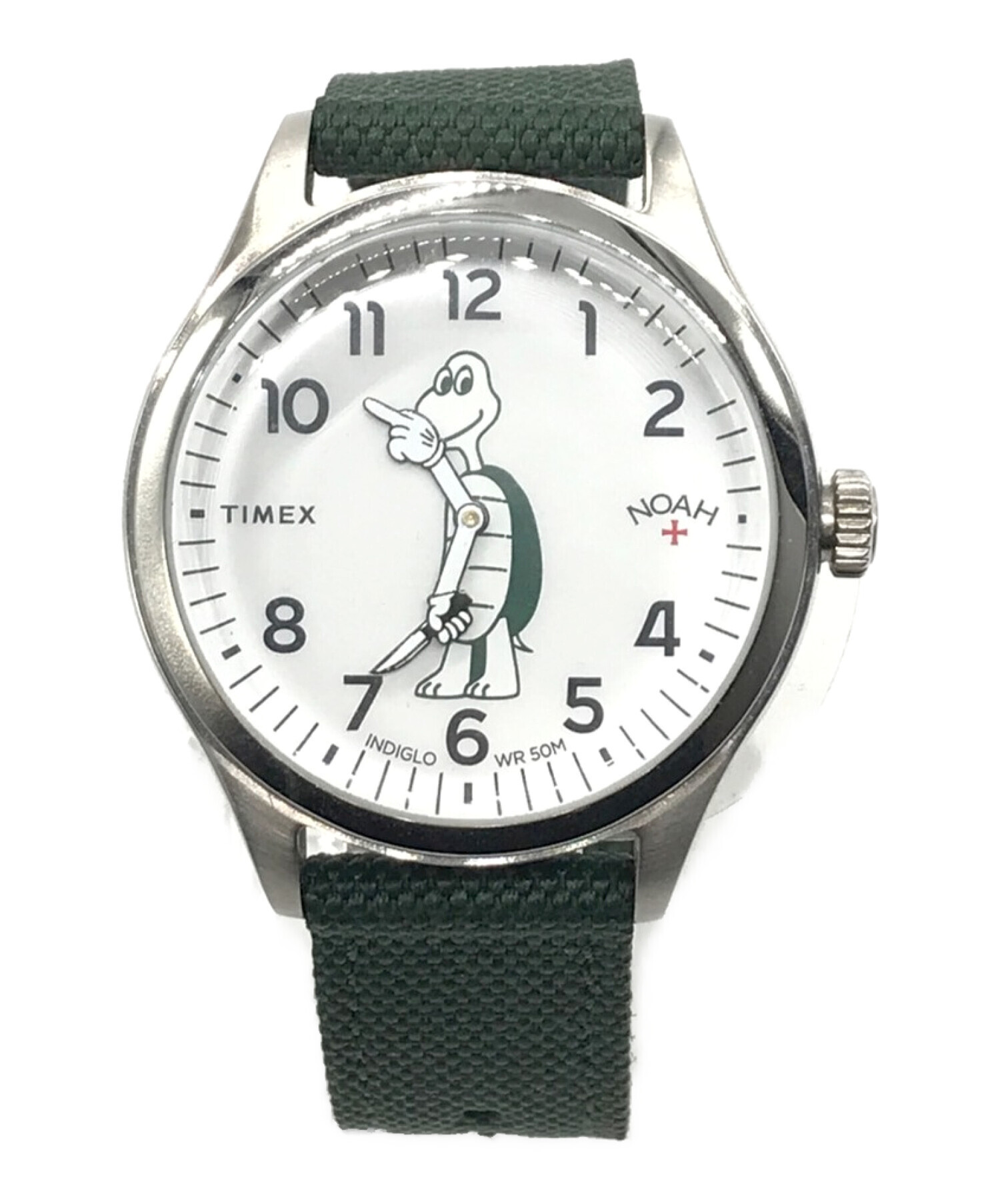 Noah (ノア) TIMEX (タイメックス) 腕時計 ホワイト×グリーン
