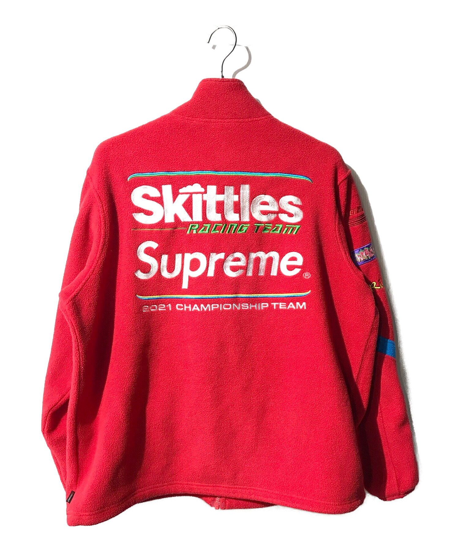 Supreme (シュプリーム) Skittles Polartec Jacket レッド サイズ:L