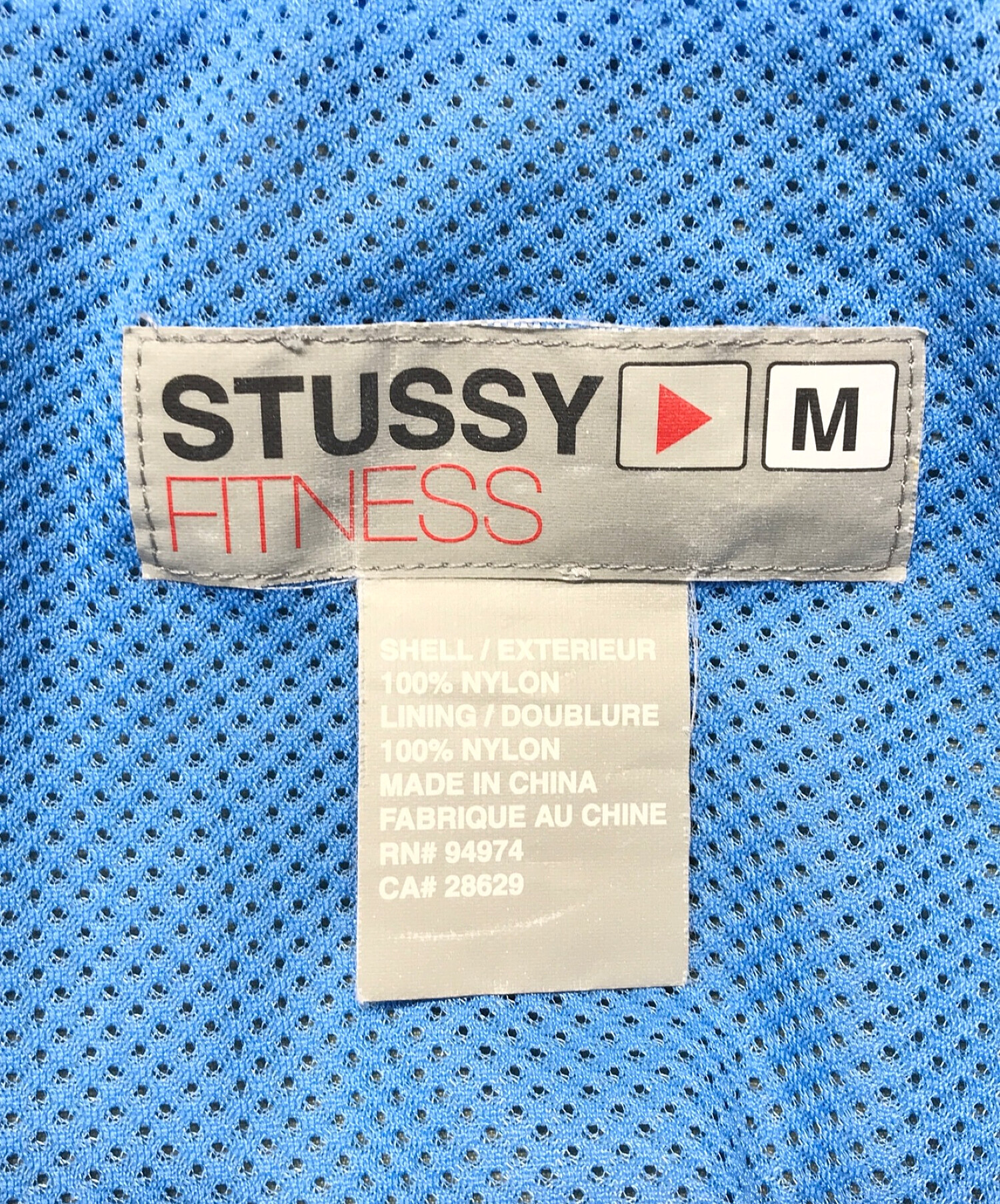 stussy fitness (ステューシー) ナイロンジャケット カーキ サイズ:L