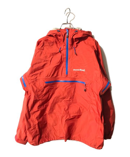 モンベル mont-bell フィールド レインビブ 暑かっ レッドブリックS L