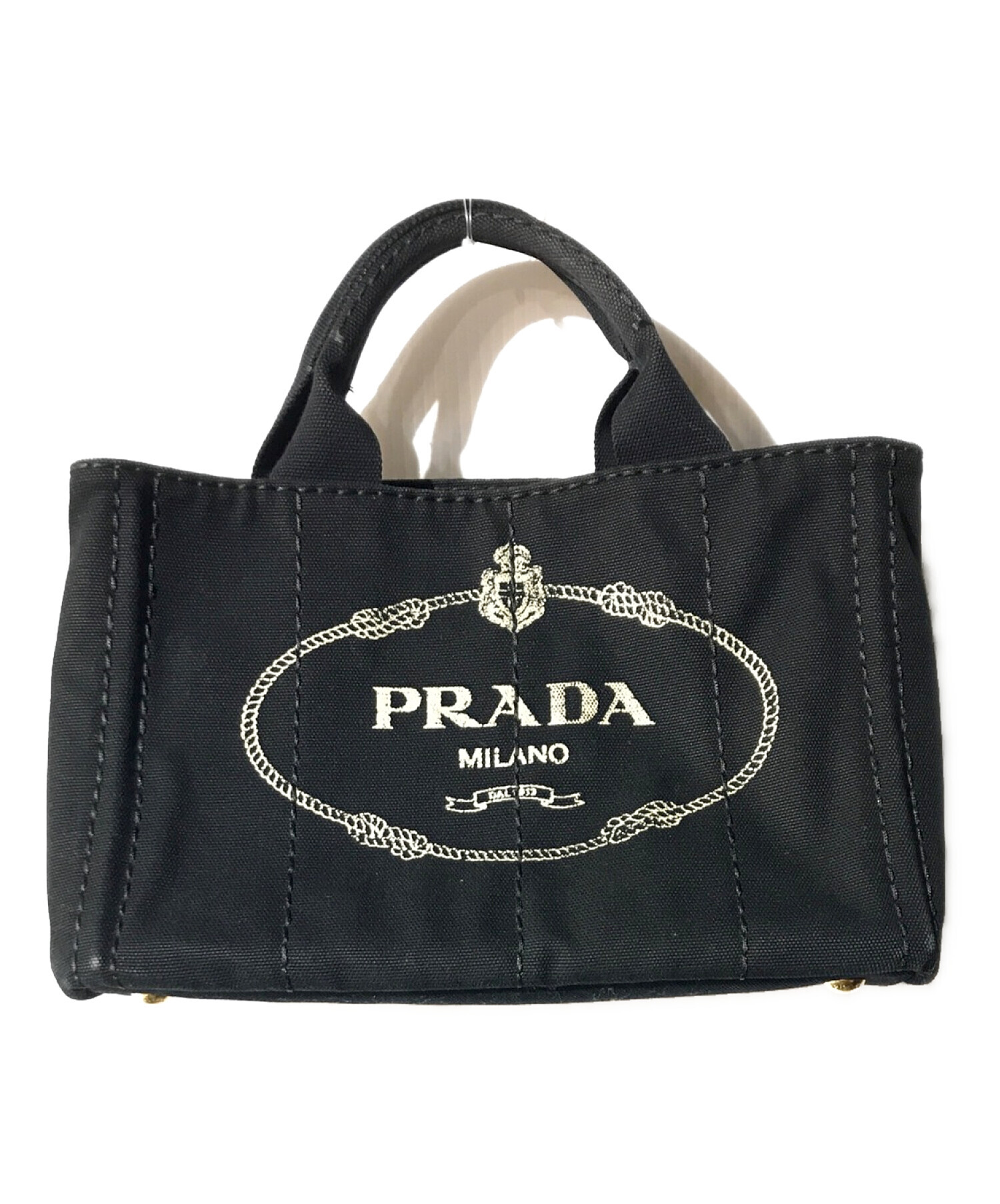 中古・古着通販】PRADA (プラダ) カナパSS / ハンドバッグ ブラック