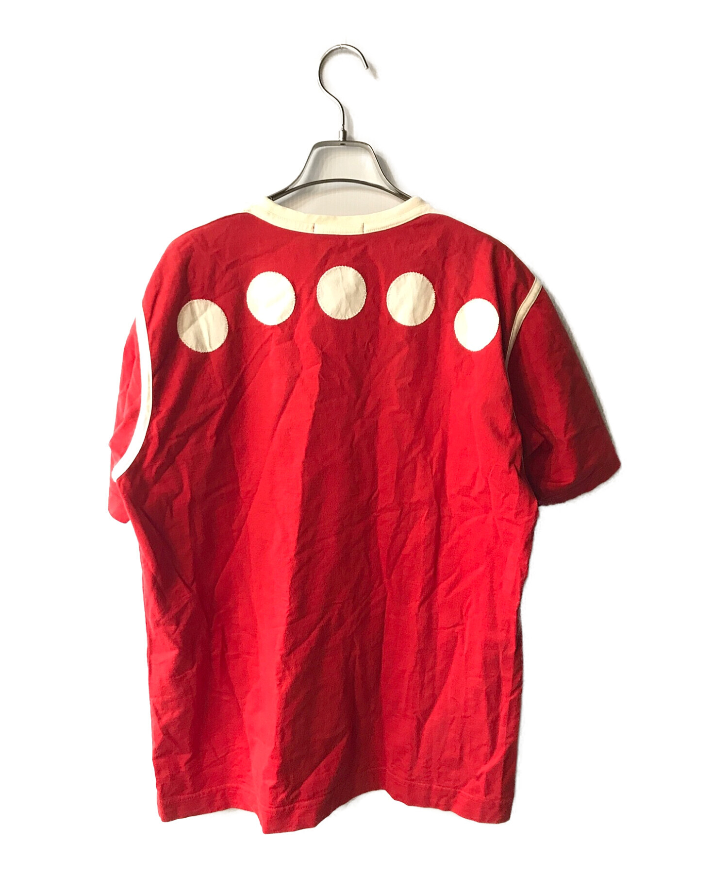 中古・古着通販】ISSEY MIYAKE (イッセイミヤケ) リンガーT レッド 