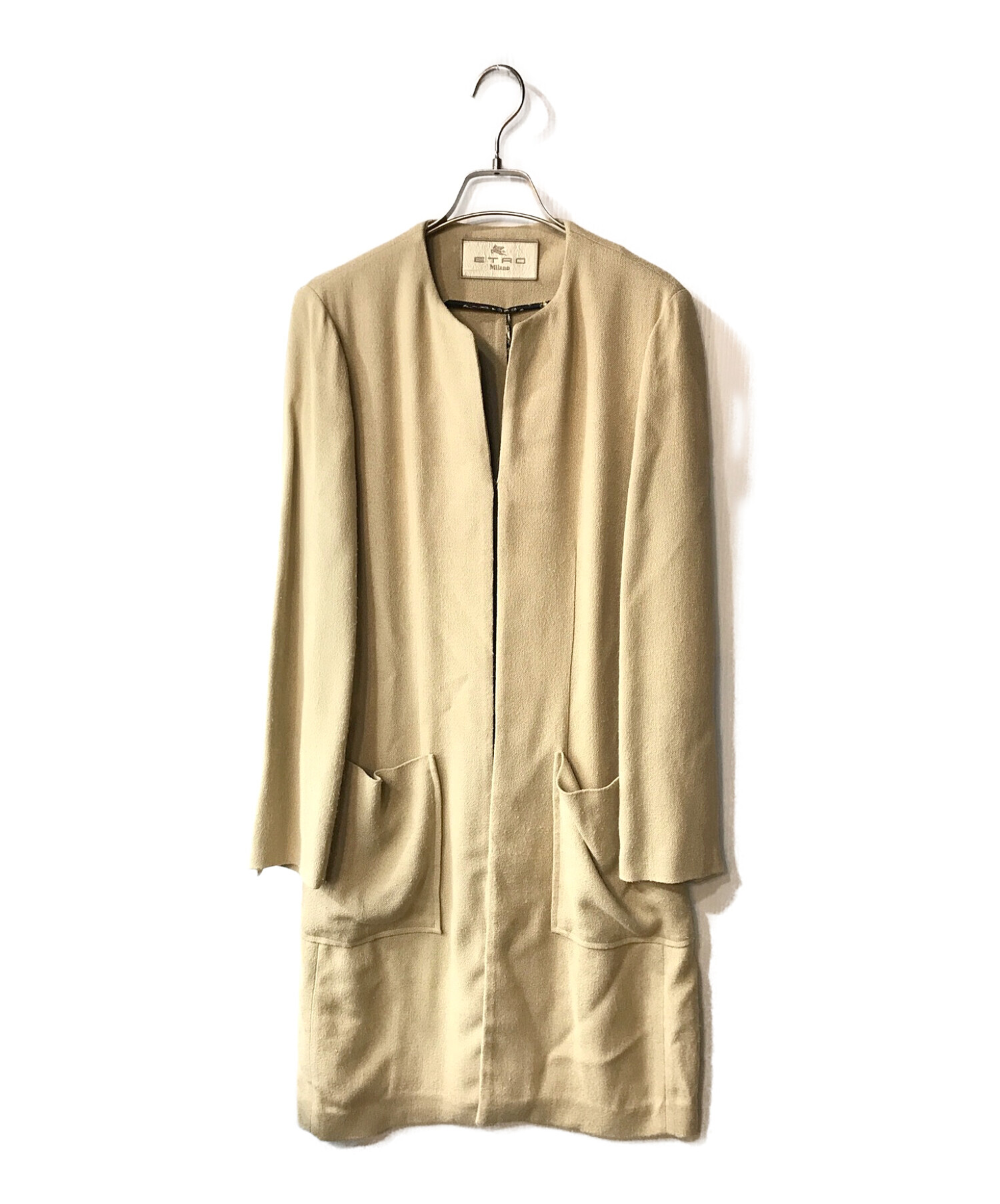 中古・古着通販】ETRO (エトロ) コート ベージュ サイズ:38｜ブランド 